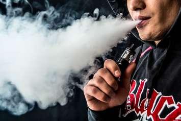 A person vaping. File photo courtesy of © Can Stock Photo / Scoropland