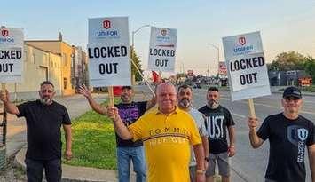 (Photo of workers at Titan Tool & Die in Windsor courtesy of Unifor)