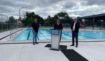 The City of Windsor celebrate the completion of renovations to Lanspeary Pool, June 27, 2024. 
