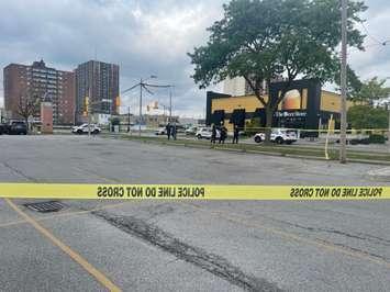 Windsor police on the scene of a police-involved shooting, September 6, 2024. (Photo by Maureen Revait) 