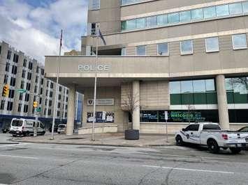 Windsor Police Service headquarters, April 2024. (Photo by Maureen Revait) 