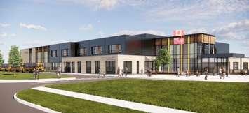 Rendering of future Woodstock elementary school (Image courtesy of Mark Fisher, Director of Education and CEO, Thames Valley District School Board via X)