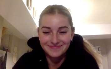 University of Waterloo Warriors star Leah Herrfort, who helped Team Canada win gold in hockey at the 2023 University Winter Games in Lake Placid, New York (Courtesy of the Instigating with Clarkey and Drury show)