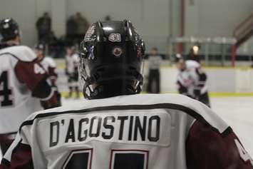 Chatham Maroons forward Brendan D'Agostino. February 4, 2017. (Photo by Matt Weverink)