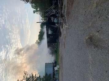 Chatham-Kent Fire and Emergency Services responded to a shed fire on Peter Road in Bothwell on Sunday, June 27, 2021. (Photo courtesy of Chatham-Kent Fire and Emergency Services)