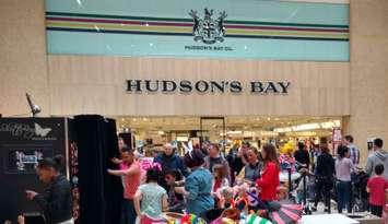 Hudson's Bay court at Devonshire Mall in Windsor, February 20, 2017. Photo by Mark Brown/WindsorNewsToday.ca.