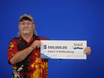 Kelly Corr of Wallaceburg wins $500,000 in lottery. (Photo via OLG)