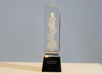 The host city Juno award at Museum London, April 30, 2018. (File photo by Miranda Chant, Blackburn News)