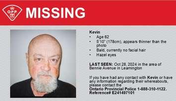 OPP is searching for a man missing from Leamington (Photo by: West Region OPP)