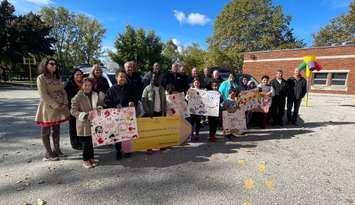 Stellantis employees announce annual United Way campaign contribution, October 15, 2024. (Photo by Maureen Revait) 