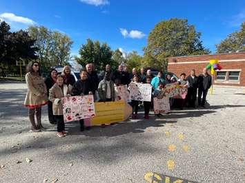 Stellantis employees announce annual United Way campaign contribution, October 15, 2024. (Photo by Maureen Revait) 