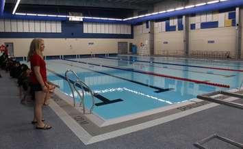 The 25m six lane pool at the WFCU Centre Community Pool, June 16, 2016. (Photo by Maureen Revait)