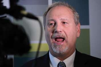 DWBIA President Larry Horwitz speaks to the press on October 2, 2015. (Photo by Alexandra Latremouille). 