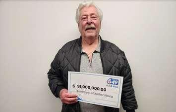 (Photo of Timothy Kelly of Amherstburg courtesy of the Ontario Lottery and Gaming Corporation)