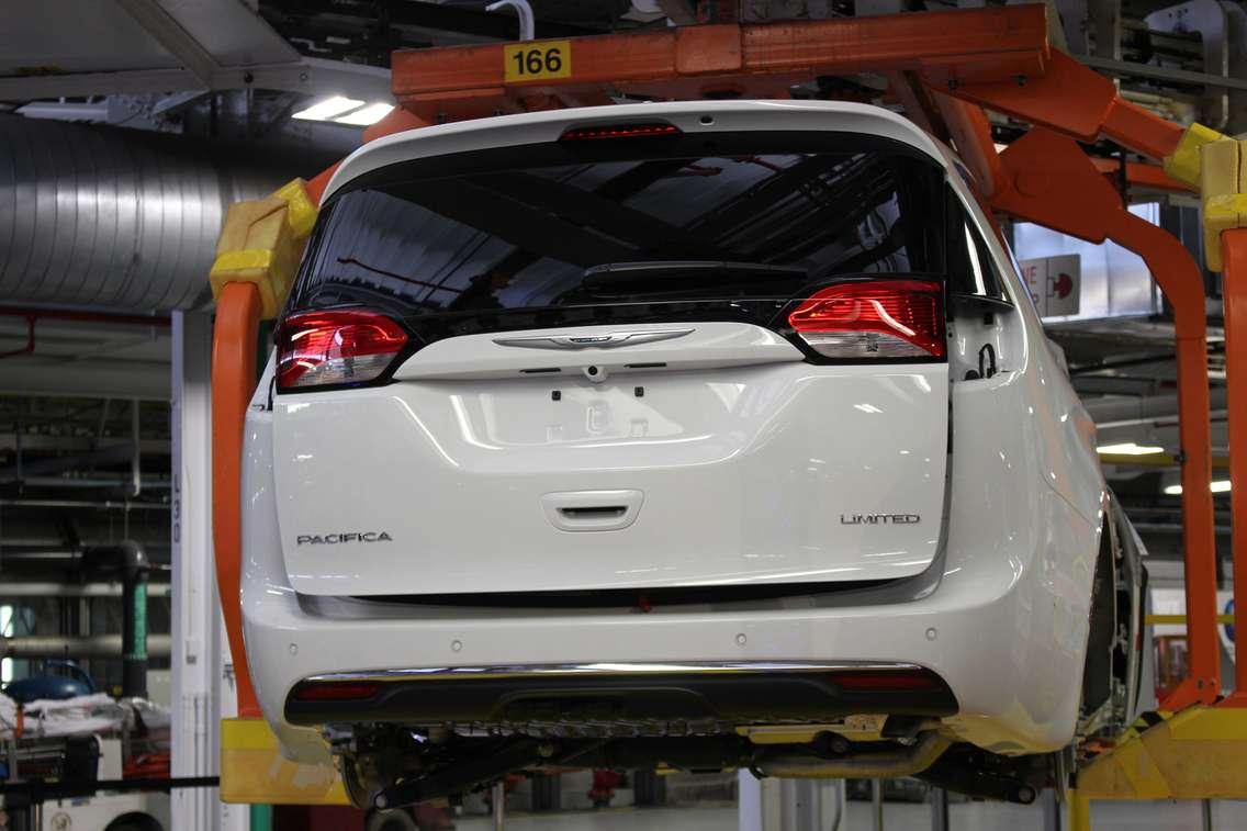 The 2017 Chrysler Pacifica at the Windsor Assembly Plant, May 6 2016. (Photo by Maureen Revait)