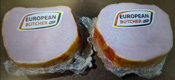 Back bacon from European Butcher, involved in a recall issued on August 19, 2024. Photo courtesy Canadian Food Inspection Agency