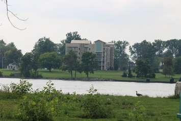 Homes on Boblo Island in the Detroit River.  (Photo by Adelle Loiselle.)