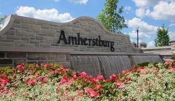 Town of Amherstburg sign. Photo courtesy amherstburg.ca.