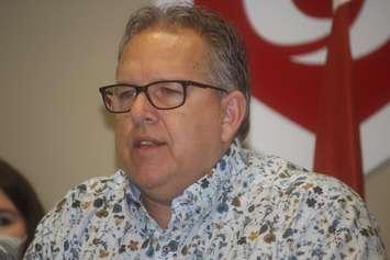 Unifor Local 444 President Dave Cassidy on February 22, 2022. (Photo by Adelle Loiselle)