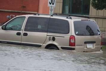 Heavy rain in Windsor-Essex caused flooding across many roadways in the region, also affecting homes and businesses on September 29, 2016. (Photo by Ricardo Veneza)