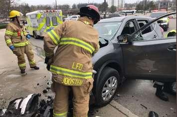 Photo courtesy of the London Fire Department. 