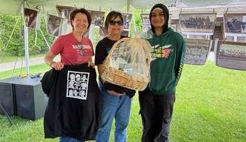 Sibgha Tahir with her winning design for Mosaic of Us symposium (Image courtesy of Lambton Kent District School Board)