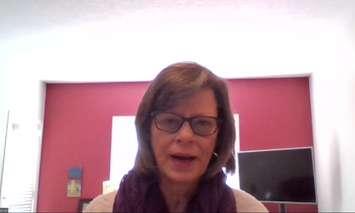 Irene Deschenes speaks to media via Zoom following the Supreme Court Ruling made February 11, 2021. 