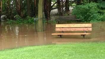Flooding in Harrstion on June 23, 2017. (Photo by Dan Bieman) 