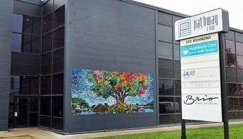 Tile mosaic mural designed for Global Roots Project (Image from Brio Academy)