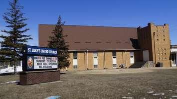 St. Luke's United Church in Sarnia. March 2023 (Photo by Natalia Vega)