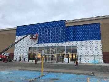 Site of future Marshalls/HomeSense store in Sarnia Jan 29, 2020 (BlackburnNews.com photo by Melanie Irwin)