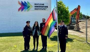 Town of Saugeen Shores flag raising ceremony 2024 (Image courtesy of the Town of Saugeen Shores)