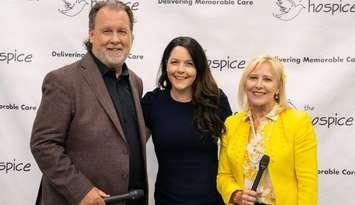 (Photo of John Fairley, Katharen Bortolin, and Veronique Mandal courtesy of the Hospice of Windsor and Essex County)