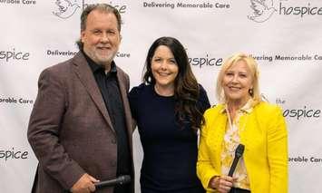 (Photo of John Fairley, Katharen Bortolin, and Veronique Mandal courtesy of the Hospice of Windsor and Essex County)