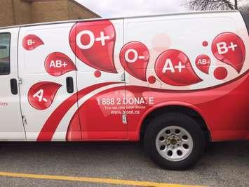 Blood donor clinic van  (Photo by Paul Pedro)