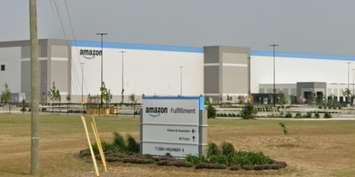 Amazon fulfilment centre. 11884 Sunset Drive, Southwold Ontario. Photo via Google Street View.
