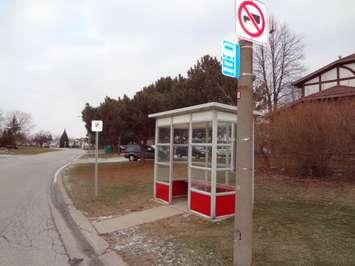 BlackburnNews.com file photo of a bus stop in Leamington.