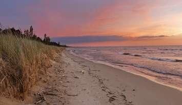Sunset on a Lake Huron beach near Pinery Provincial Park. 
© Can Stock Photo / gonepaddling