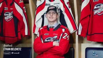 Windsor Spitfires first round pick Ethan Belchetz, provided by the Windsor Spitfires. 