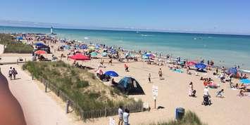 Grand Bend beach in Lambton Shores. July 14, 2019. (Photo Fox 99.9)
