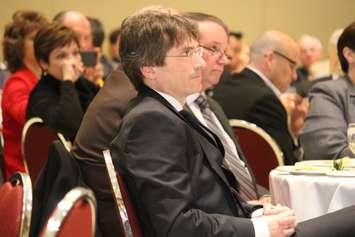 Windsor-Essex Regional Chamber of Commerce President Matt Marchand at the Warden's Luncheon at the Ciociaro Club, March 13, 2015.  (Photo by Mike Vlasveld)
