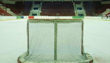 Empty hockey net. © Can Stock Photo Inc. / alkir