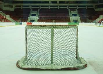 Empty hockey net. © Can Stock Photo Inc. / alkir