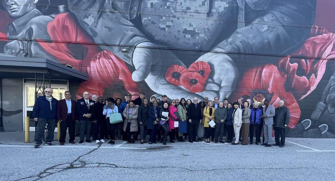 Seniors' organizations celebrate federal funding, March 21, 2025. (Photo by Maureen Revait) 