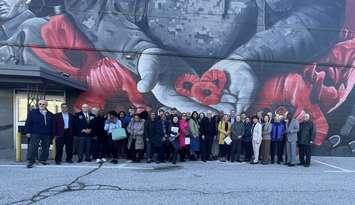 Seniors' organizations celebrate federal funding, March 21, 2025. (Photo by Maureen Revait) 