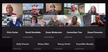 Sarnia council meets virtually on May 13, 2024. Image captured from electronic meeting. 