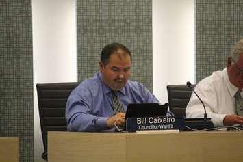 Essex Councillor Bill Caixeiro at the June 20, 2016 regular meeting of council. (Photo by Ricardo Veneza)