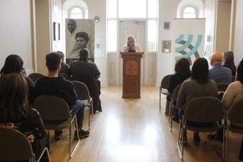 Becky Parent with Big Brother Big Sisters Windsor-Essex County, February 16, 2024. (Photo by Maureen Revait) 