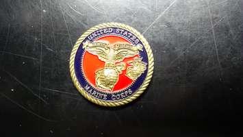 Windsor police are searching for the rightful owner of this U.S. marine medal after it was stolen. (Photo courtesy Windsor police)