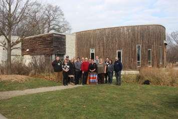 Municipal leaders in Windsor and Essex County attend the Reconciliation-in-Action conference hosted by the Caldwell First Nation, December 8, 2023. (Photo by Maureen Revait) 
